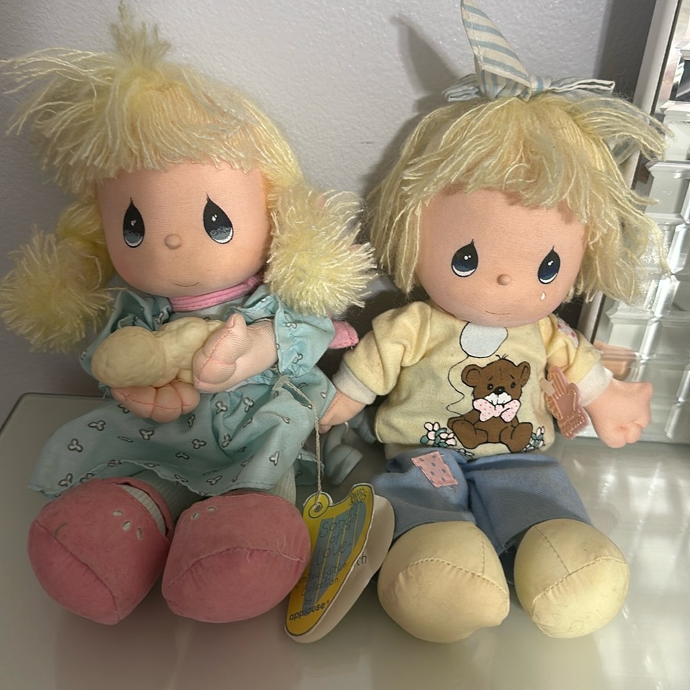 Vintage 1986 Precious MomentsFriendship Line & 1989 Precious Moments Plush Doll